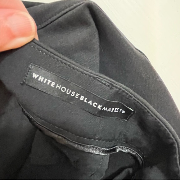 White House Black Market The Slim Crop Black Dress Pant - Size 0 - Picture 5 of 7